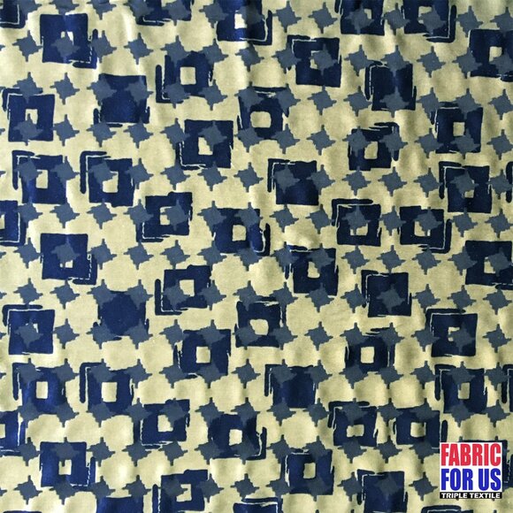 Brush Squares Design See Thru Burnout Velvet Stretch Fabric Rust/Sage L-667 Q/R - Picture 7 of 10